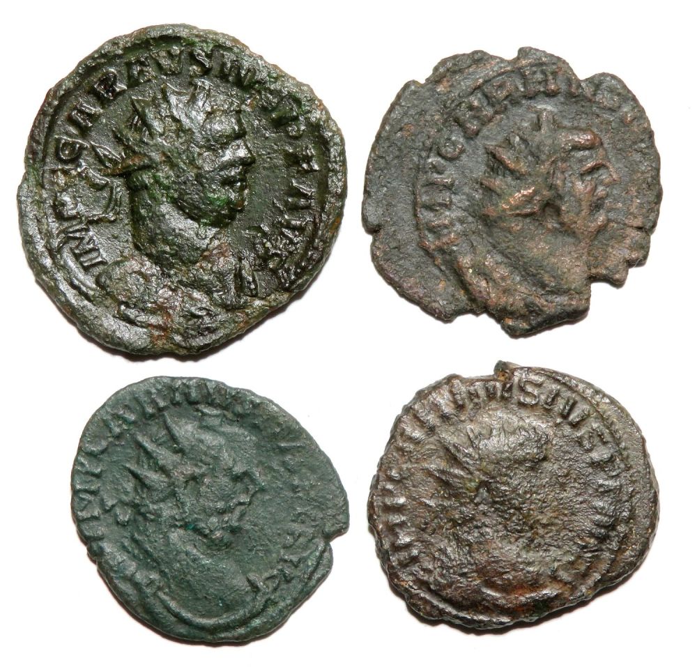 Lot 203: Carausius Antoninianus (4). 286-293 AD. Billon, 20.83 mm...