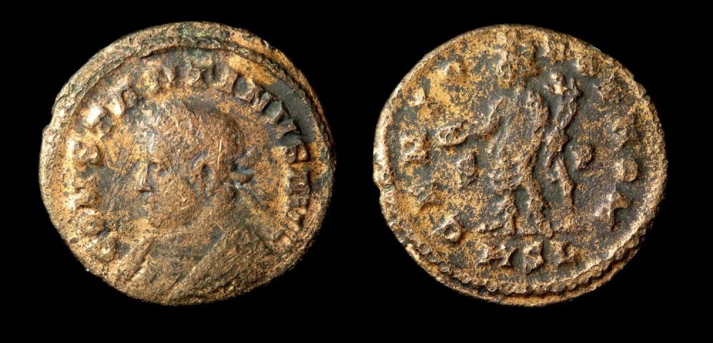 Lot 226: Constantine I follis. Unlisted type. Obv: Bust left...