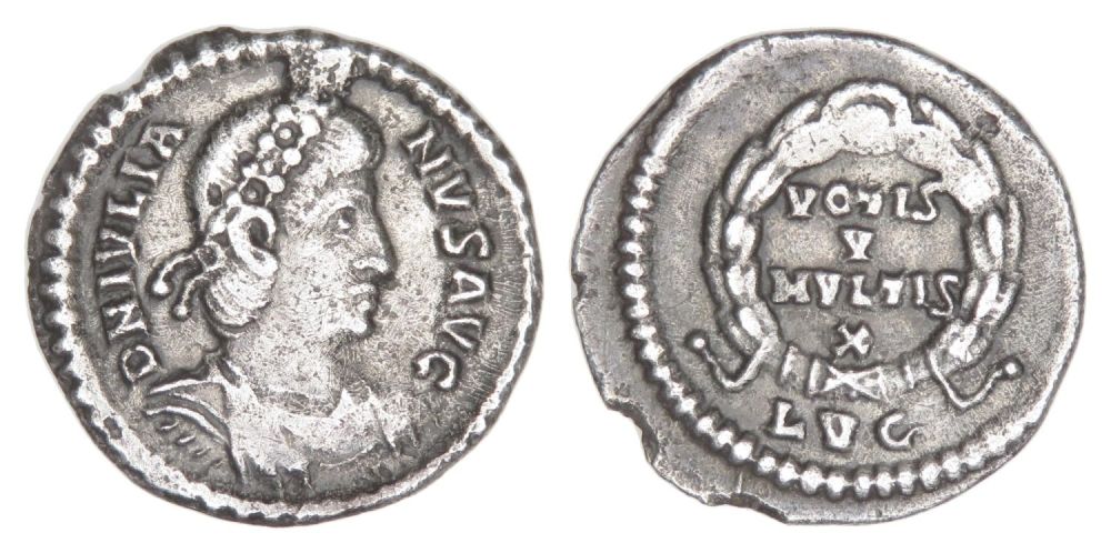 Lot 229: Julian II Siliqua. Lugdunum, AD 361. Silver, 16.89...