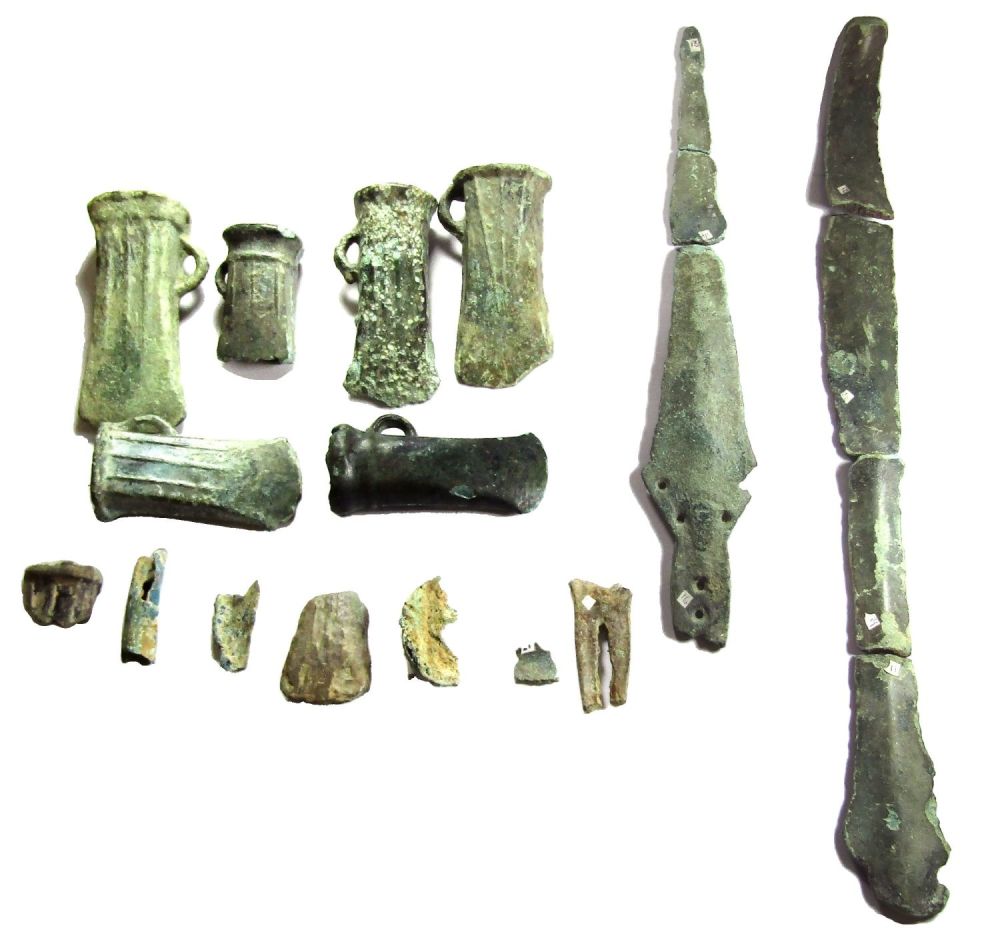 Lot 1001: Bronze Age Hoard Assemblage. Circa 1100-900 BC. A...