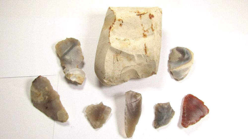 Lot 1004: Stone Age Group. Circa 4000-2351 BC. Large section...