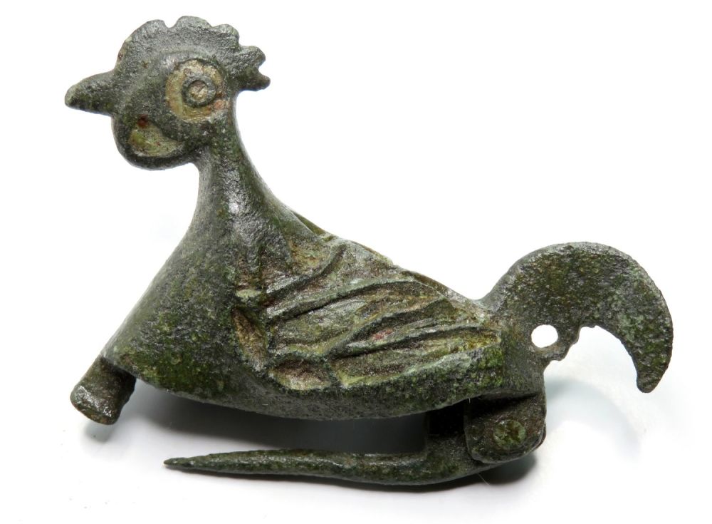 Lot 1019: Roman Zoomorphic Brooch. Circa 2nd century AD. Copper-alloy,...