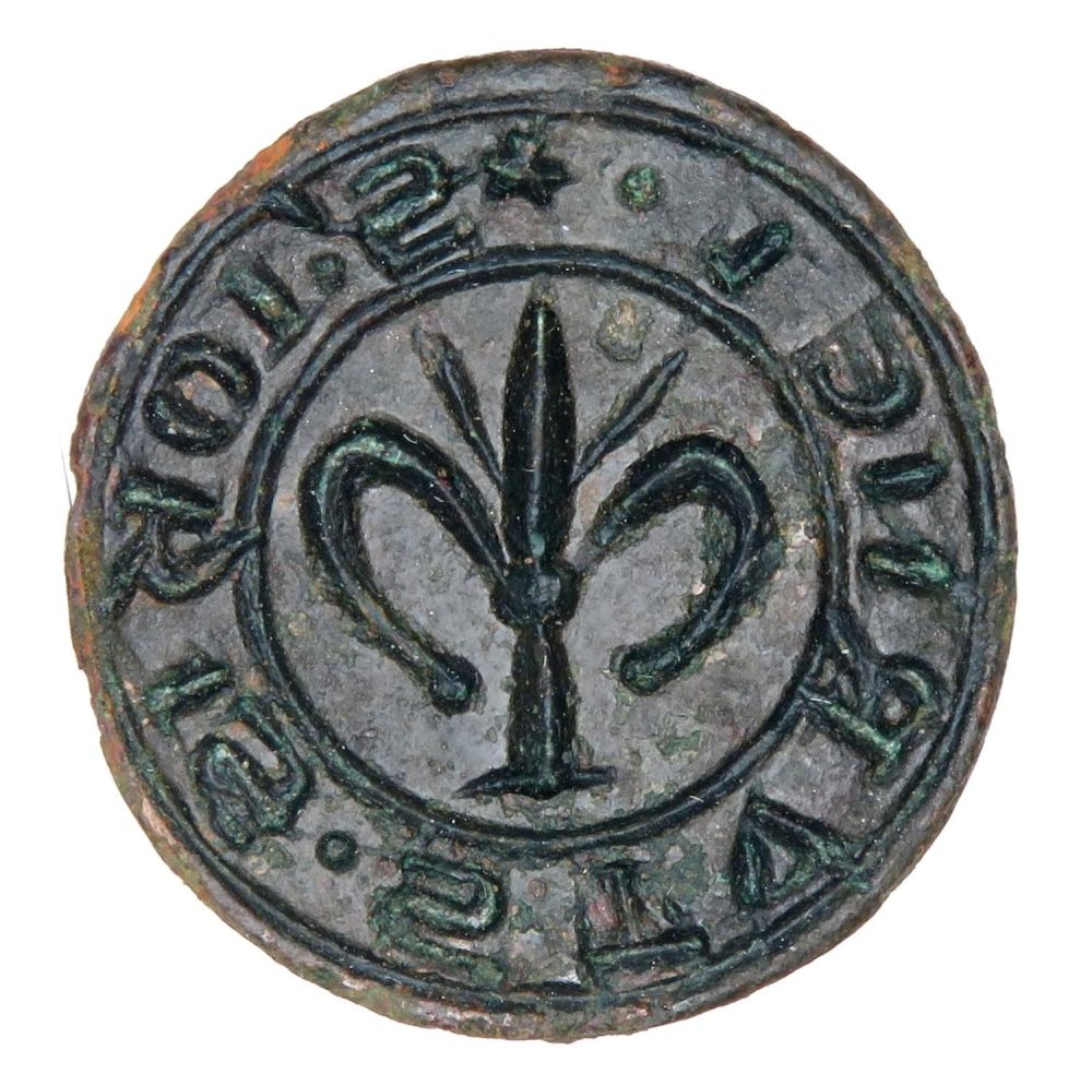 Lot 1067: Medieval Seal Matrix. Circa 14th century AD. Copper-alloy,...