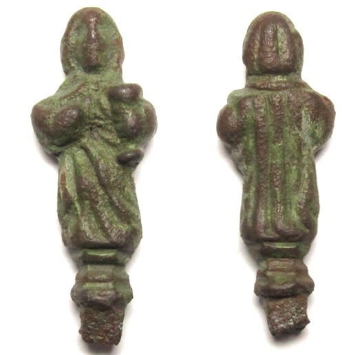 Lot 1070: Medieval Saint Finial. Circa 14th-15th century AD. Copper-alloy,...