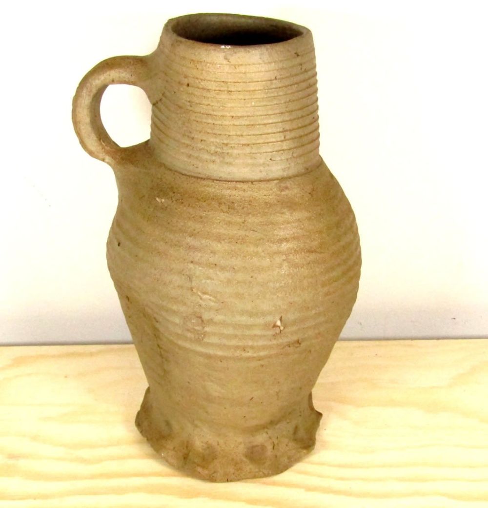 Lot 1075: English Medieval Pottery Jug. Circa, 13th-14th century AD....