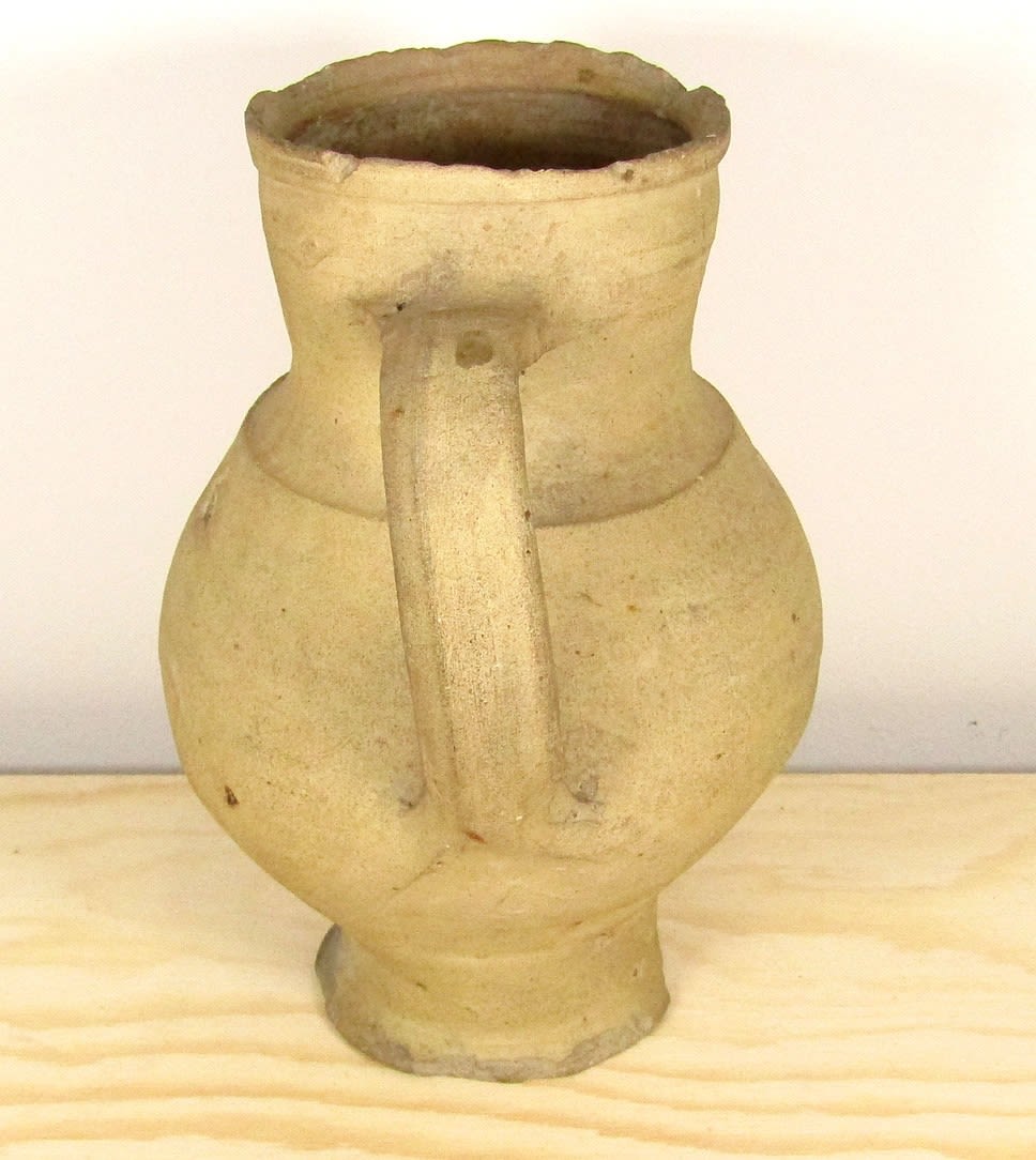 Lot 1076: English Medieval Pottery Jug. Circa, 13th-14th century AD....