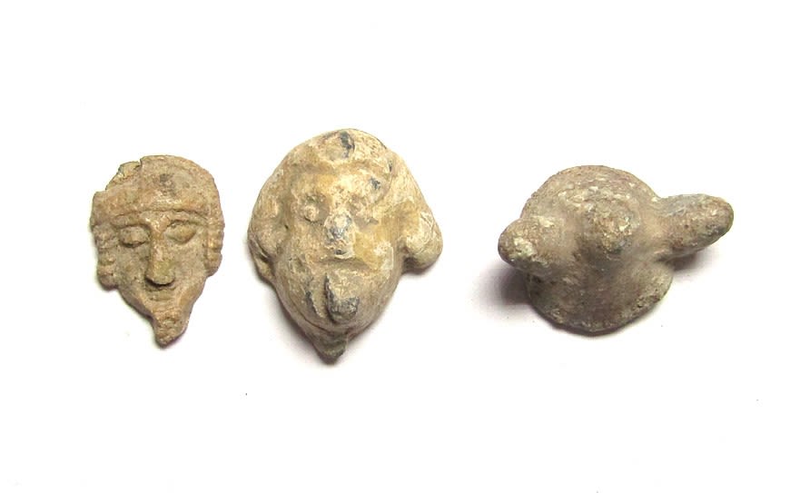 Lot 1080: Medieval Artefacts Group (3). C. 10-14th AD. Lead,...