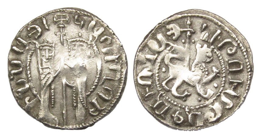 Lot 1119: Cilician Armenia. King Hetoum I with Queen Zabel,...
