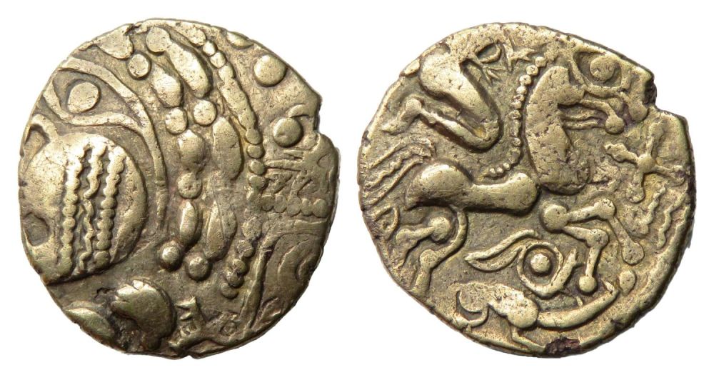 Lot 1127: Aulerci Eburovices half stater c. 60-50 BC A...