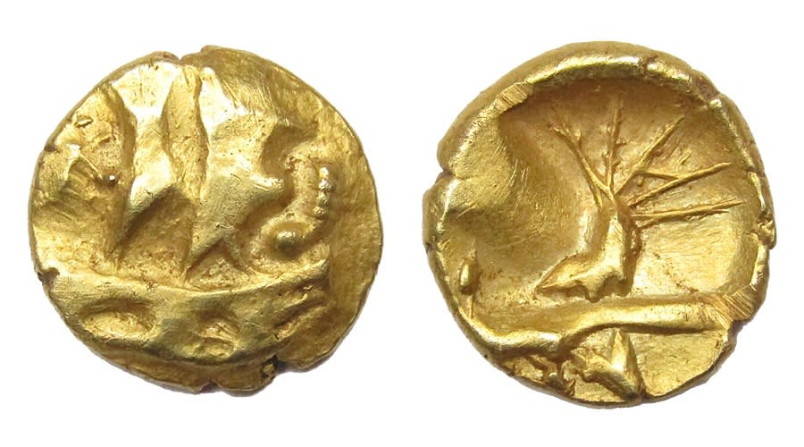 Lot 1135: Regini, Sills Insular Cf gold quarter stater, c....