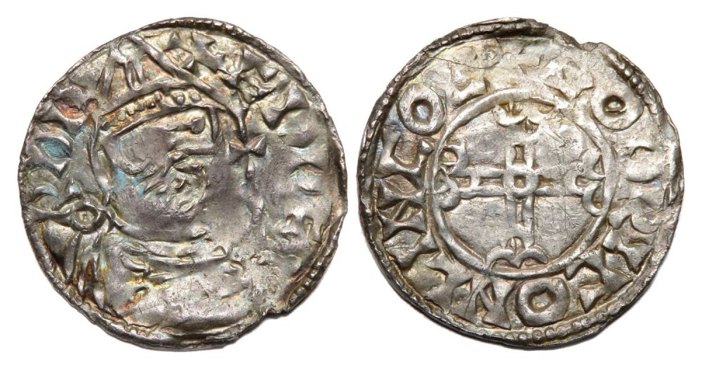 Lot 1166: Edward Confessor penny. Pointed Helmet type, circa 1053-6...