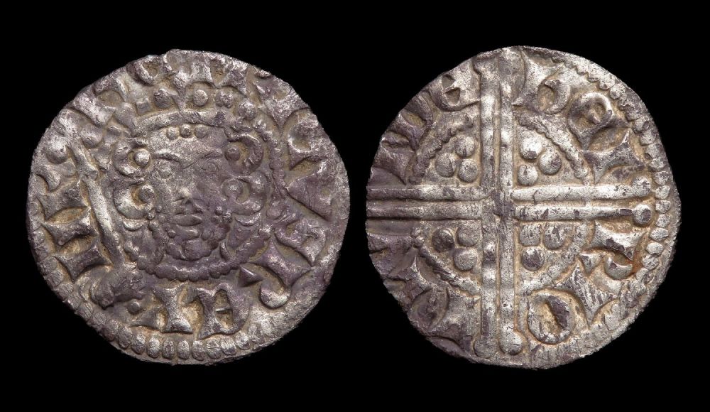 Lot 1185: Henry III long cross penny, class 5b2. Silver,...