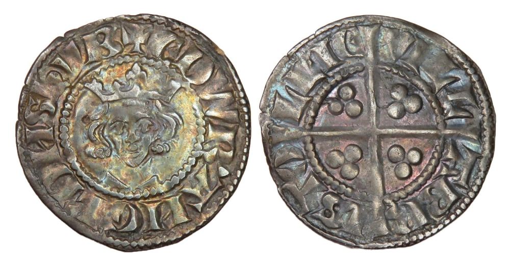 Lot 1189: Edward I, 1272-1307 AD. Bristol Penny. Class 2b....