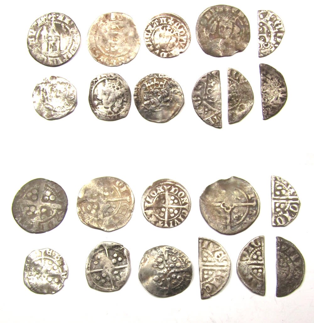 Lot 1225: Medieval Coin Group (11). Henry III Cut Fractions...