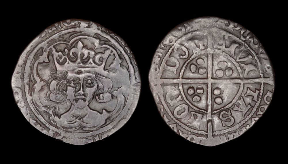 Lot 1232: Henry VII groat, facing bust issue. Silver, 24mm,...