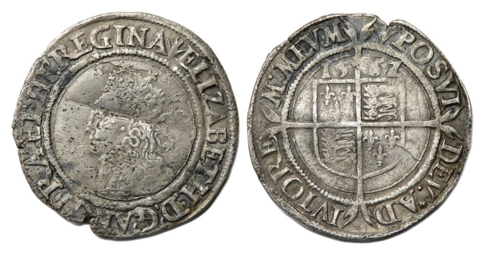 Lot 1243: Elizabeth I sixpence 1562. Third and fourth issue....