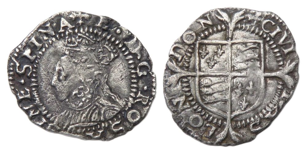 Lot 1245: Elizabeth I Penny. Second Issue, 1560-1 AD. Silver,...
