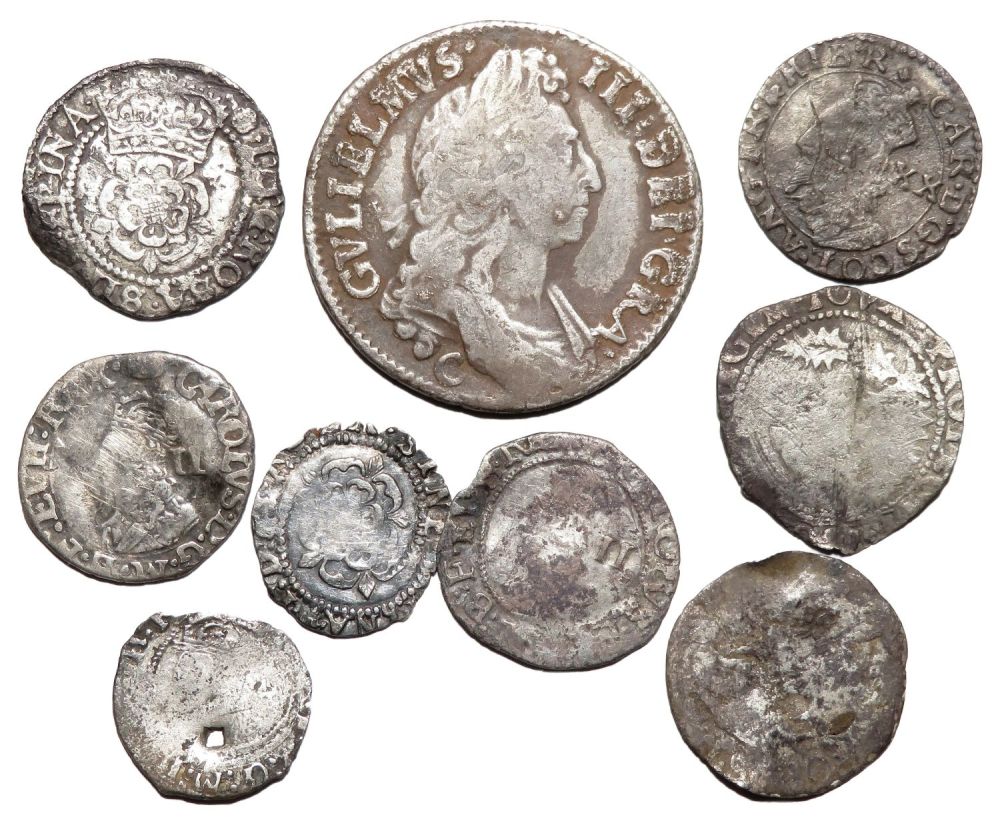 Lot 1249: British Hammered & Milled Silver Coin Group. Largest...
