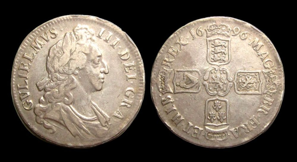Lot 1258: William III Crown. 1696. OCTAVO. Laureate bust right,...
