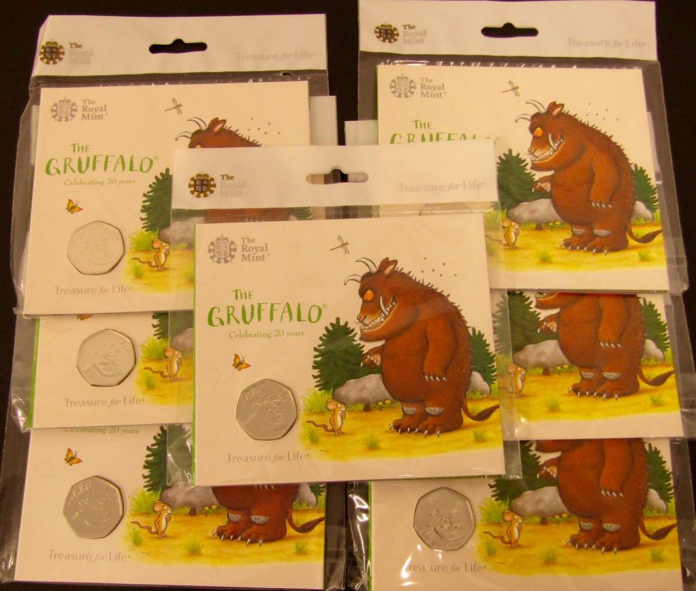 Lot 1298: Sealed Royal Mint Gruffalo Fifty Pence in Presentation...
