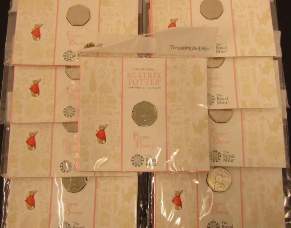 Lot 1300: Beatrix Potter, Flopsy Bunny, 2018. BUNC Sealed Royal...