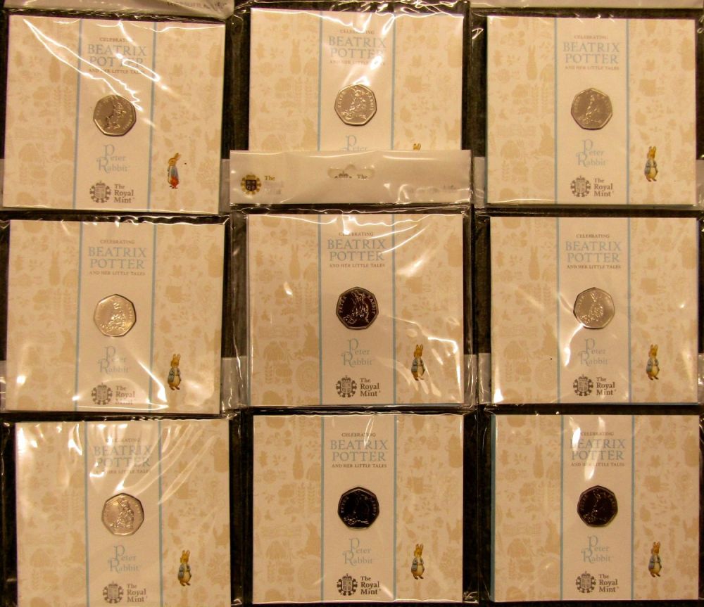 Lot 1307: Royal Mint Beatrix Potter, Peter Rabbit 2017 Fifty...