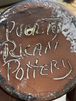 A Puerto Rican Pottery Earthenware Wall Niche or Sconce, Mid-20th Century. A ceramic wall niche 