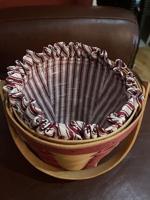 Longaberger 1996 Sweetheart Bouquet Basket with Liner. A Longaberger 1996 Sweetheart Bouquet 