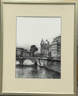 Jean-Marie Carzou / Жан-Мари Карзу (1907 - 2000) "Набережные Парижа". бумага, литография 
размер 