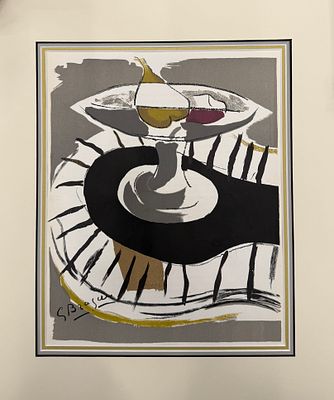 Georges Braque / Жорж Брак (1882 - 1963), "Натюрморт". бумага, литография 
размер по паспарту 50 
