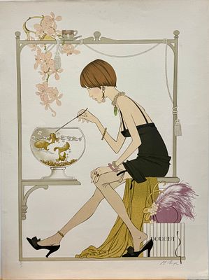 Philippe Noyer / Филипп Нойер (1917-1985), "Нужен совет". бумага, литография 
размер листа 75 х 