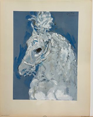 Marcel Vertes / Марсель Верте (1895-1961), "Цирковая лошадь". бумага, литография 
размер листа 