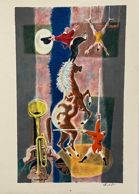 Georges Schreiber / Георг Шрайбер (1904 - 1977), "Цирк". бумага, литография 
размер листа 65,5 х 