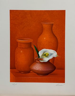 Jean-Paul Donadini / Жан-Полт Донадини (1951), "Натюрморт". бумага, литография 
размер листа 48 