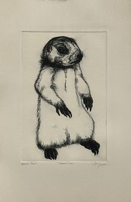 Christine McGinnis / Кристине МакГиннис (1937 - 2019), "Суслик". бумага, офорт 
размер листа 38 