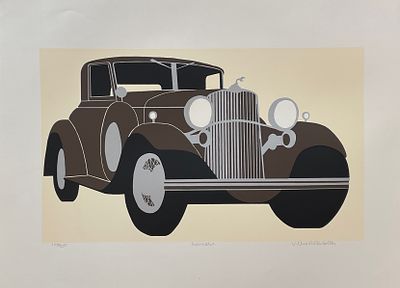 Veronica Charlesworth / Вероника Чарльзворс (1952), "Lincoln". бумага, шелкография 
размер листа 