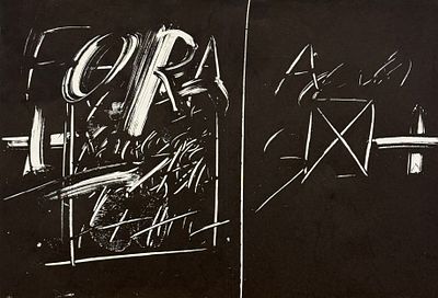Энтони Тапис / Antoni Tapies (1923 - 2012), "Без названия". бумага, литография 
размер листа 38 
