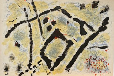 Пьер Тал-Коат / Pierre Tal-Coat (1905 - 1985), "Abstract". бумага, литография 
размер листа 38 x 