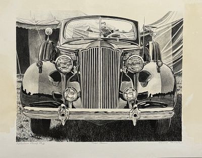 James Farrah / Джеймс Фаррах (1950), "Tops Down (Крыша опущена)". бумага BFK Rives, литография 