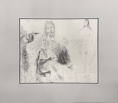 Pablo Picasso / Пабло Пикассо (1881 - 1973), "Вокруг неизвестного шедевра: художник, модель 