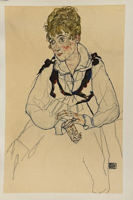 Egon Schiele / Эгон Шиле (1890 - 1918), "". бумага, лито-офсет 
размер листа 50 х 36 см. 