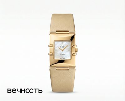 Omega Constellation 24 x 19.3 мм. Rеf: 250. 
Циферблат: Перламутровый с бриллиантами. 