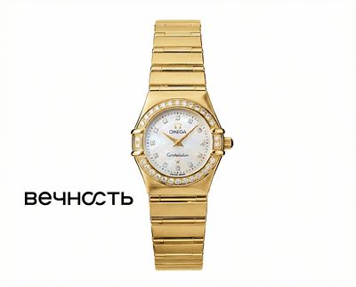 Omega Constellation 22.5 мм. Rеf: 1167.75.00 
Калибр: Omega 1456. 
Водонепроницаемость: 30 м. 