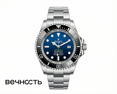 Rolex Sea-Dweller Deepsea D-Blue. Rеf: 126660 
Калибp: 3235. 
Раскладная застежка. 
Материал 