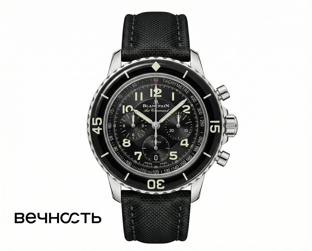 BlancPain Air Command 5885F. Ref: 5885F 
Застежка: Застежка-шип. 
Оригинальная коробка. 