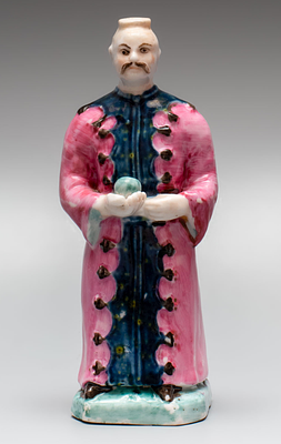 Фигура-флакон для духов &laquo;Китаец&raquo;. Царская Россия, 1870-1890-е годы. 
Частный фарфоровый завод 