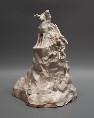 БОЛЬШАЯ СКУЛЬПТУРНАЯ КОМПОЗИЦИЯ «ПЕРЕХОД СУВОРОВА ЧЕРЕЗ АЛЬПЫ». Украина, 1949 год. 
Барановский 