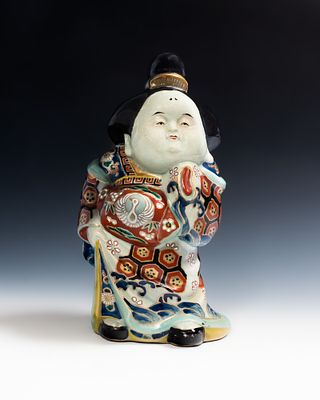 Скульптура с благопожелательной символикой &laquo;БОГИНЯ ОФУКУ&raquo;. Япония, середина 19 века. 
Светлая 