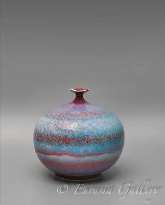 Авторская ваза "Космос". Япония, 1996 год. 
Фарфор, формовка, разноцветная глазурь. 
Мастерские 