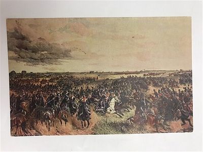 Открытое письмо/открытка. Крассовский. Дело казаков Платова у Мира 28-го Июня 1812 г. Зимний 